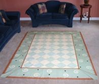 6'x8' Room Floorcloth - great alternative for area carpets